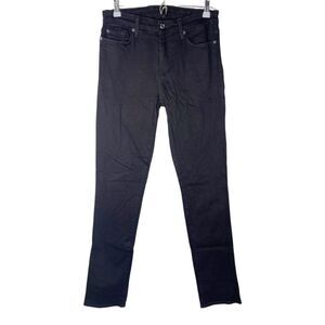 7 FOR ALL MANKIND Kimmie Straight Leg Black Jeans 